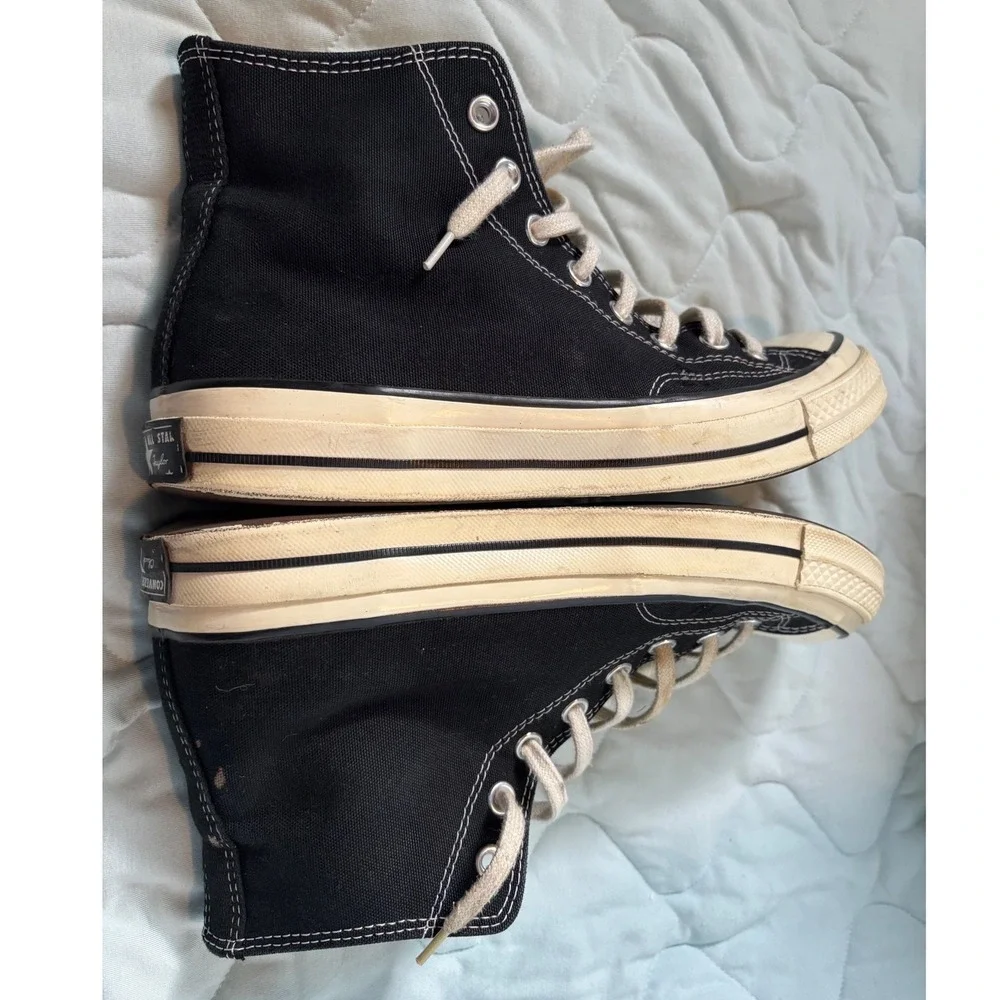 Converse Chuck Taylor All Star 70 High Top Black Canvas Sneakers 162050C - Picture 6 of 8